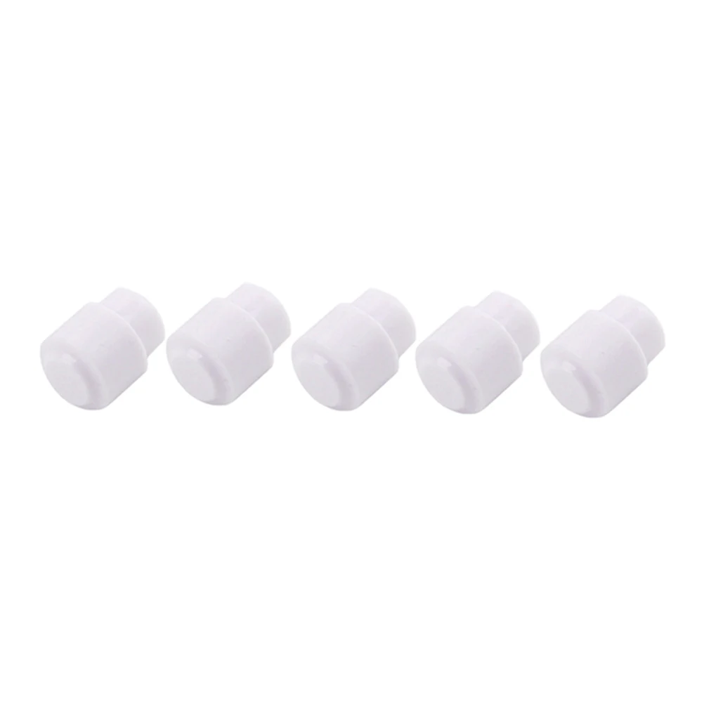

5Pcs Round Vintage Style Tip for Electric Guitar Selector Cap Easy to Disassemble No Threads Black Pickup Tip Cap