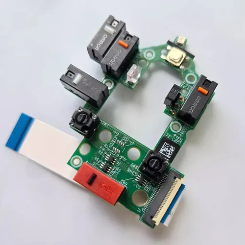 Imagen 2 del producto 1 pieza nuevos microinterruptores PCB botón lateral PCB para Logitech G502X/ G502X Plus cable/inalámbrico con patines de ratón gratis