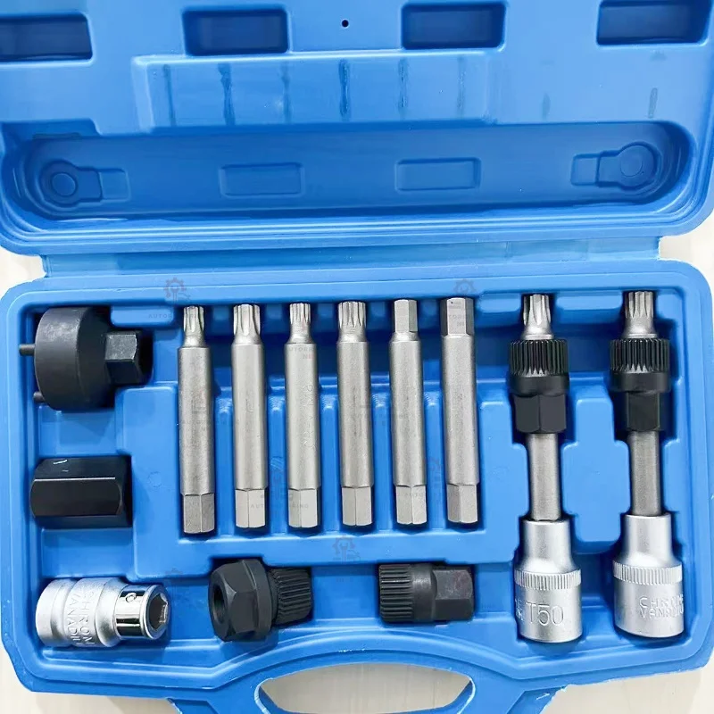 

For Mercedes Benz BMW SK1085 Alternator Freewheel Pulley Removal Engine Auto Tool Set