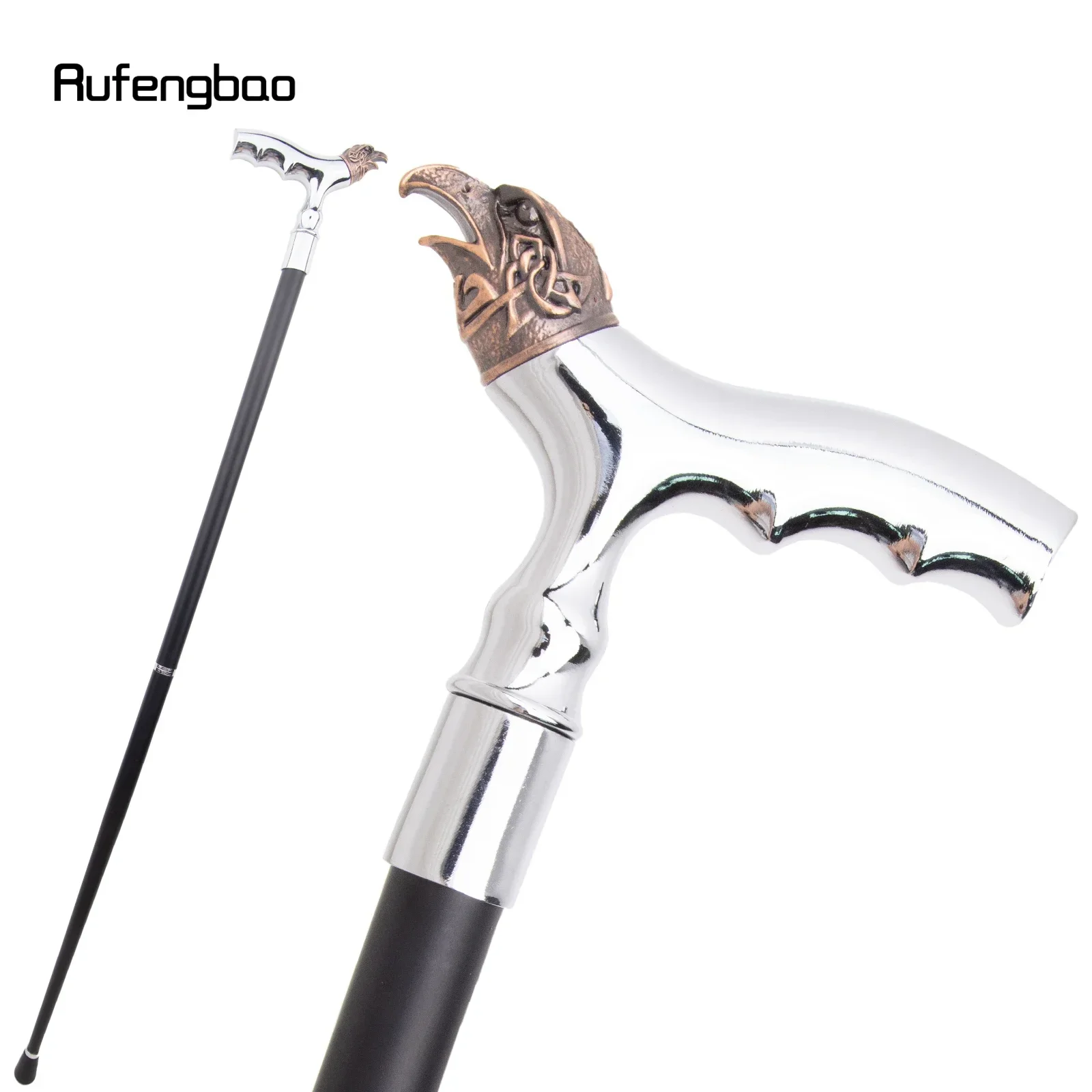 Copper Eagle Head T White Cane Fashion  Stage Cane Decorative Stick Decorative Cane  Cosplay And Parties, For Cosplay & Party