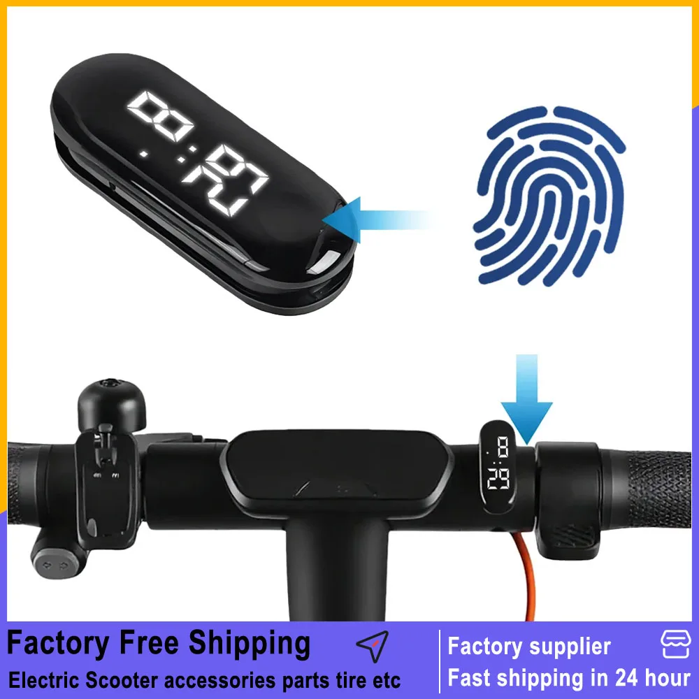 For Xiaomi M365/Ninebot E2 PRO/F2 PLUS/G2/G30/G3/G65/Kukirin G2 Universal Mini Digital Clock Touch-Sensitive Display Dashboard