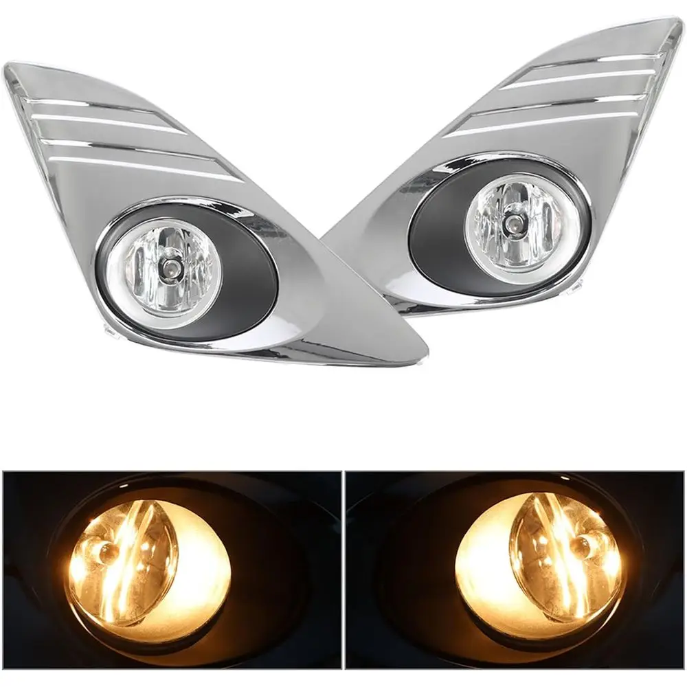 Toyota Camry 2012-2014 LE/XLE Fog Light Pair with Bulbs, Switch, and Bezel Kit