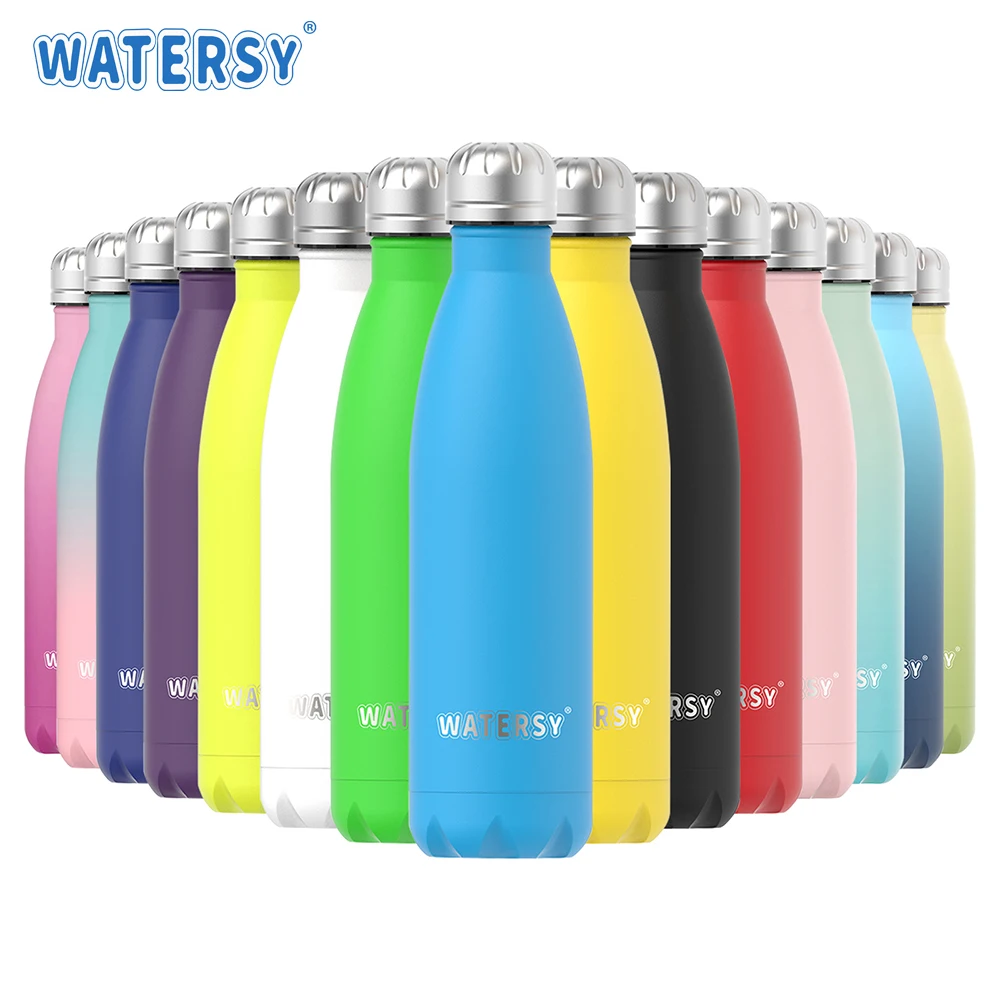 

500ML Stainless Steel Water Bottle Vacuum Flask Outdoor Thermal Mug Cold and Hot Insulated Cup Portable Thermal Bike Bottle