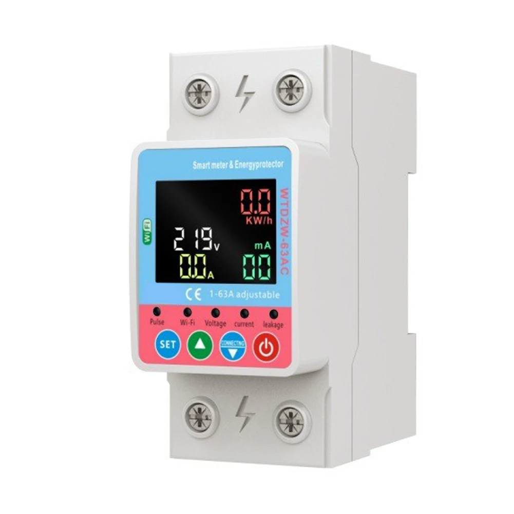 

Smart Circuit Breaker WiFi with Real Time Tracking for Electrical Safety Power Consumption and Voltage Monitoring