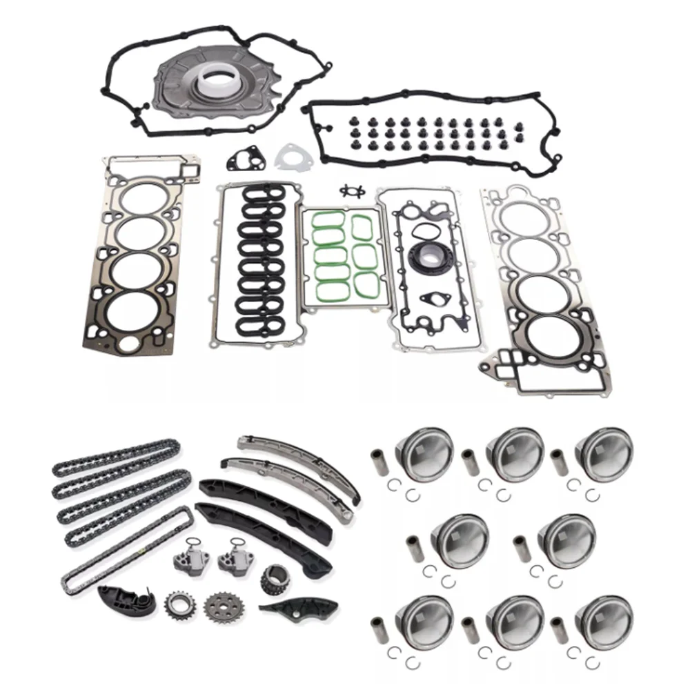 AUTO PARTS Engine Rebuild Kit Timing Kit Fits Piston kit For Jaguar Land Rover AJ133 5.0L V8 GAS Supercharged 2010-2020