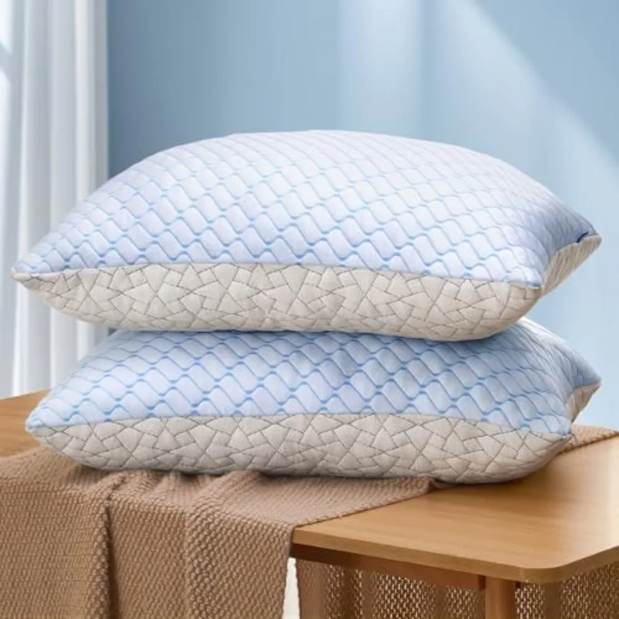 

Memory Foam Pillows King Size Set of 2 Cooling Bed Pillow 2 Pack Shredded Memory Foam Pillow for Sleeping 20x36