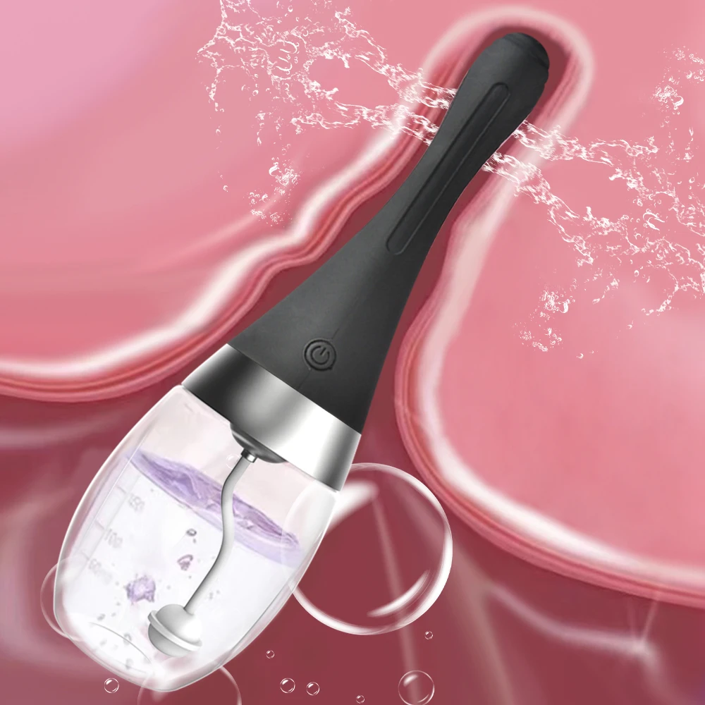 Nettoyant anal en silicone pour hommes et femmes, lavement automatique, outil vaginal, prise anale, douche bout à bout, livres de lavement sexuel