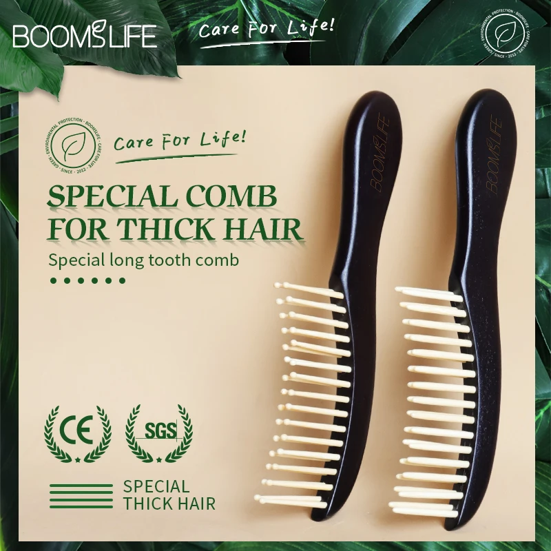 Wide Tooth Hair Combs Anti-Static Wood Comb for Styling Detangling Hair Brush for Women Head Acupuncture Point Massage Brush
