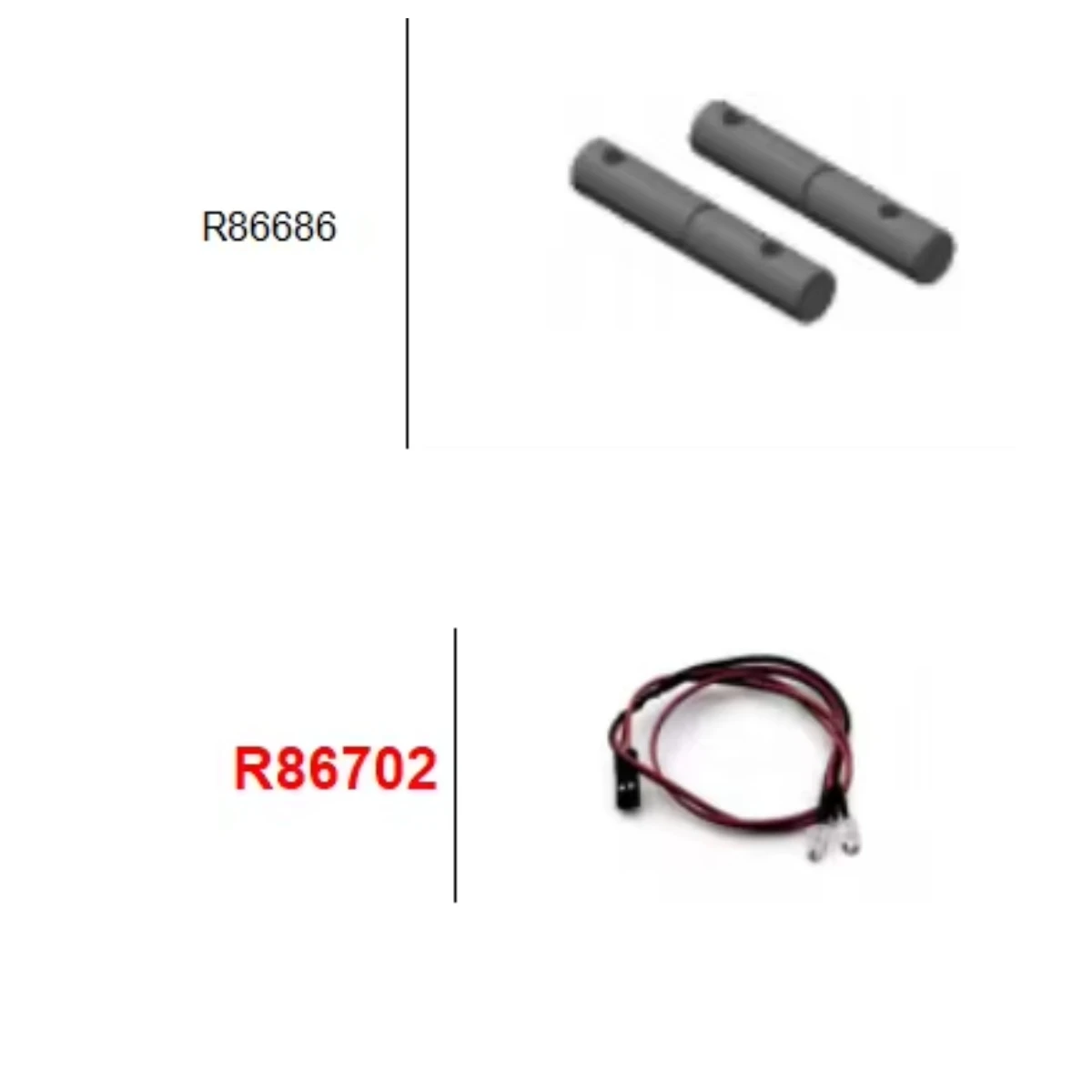 RGT Accessories R86702 Light SET R86686 Distributor Axle for  EX86170 1/10 RC Electric Remote Control Off-road Vehicles Cars