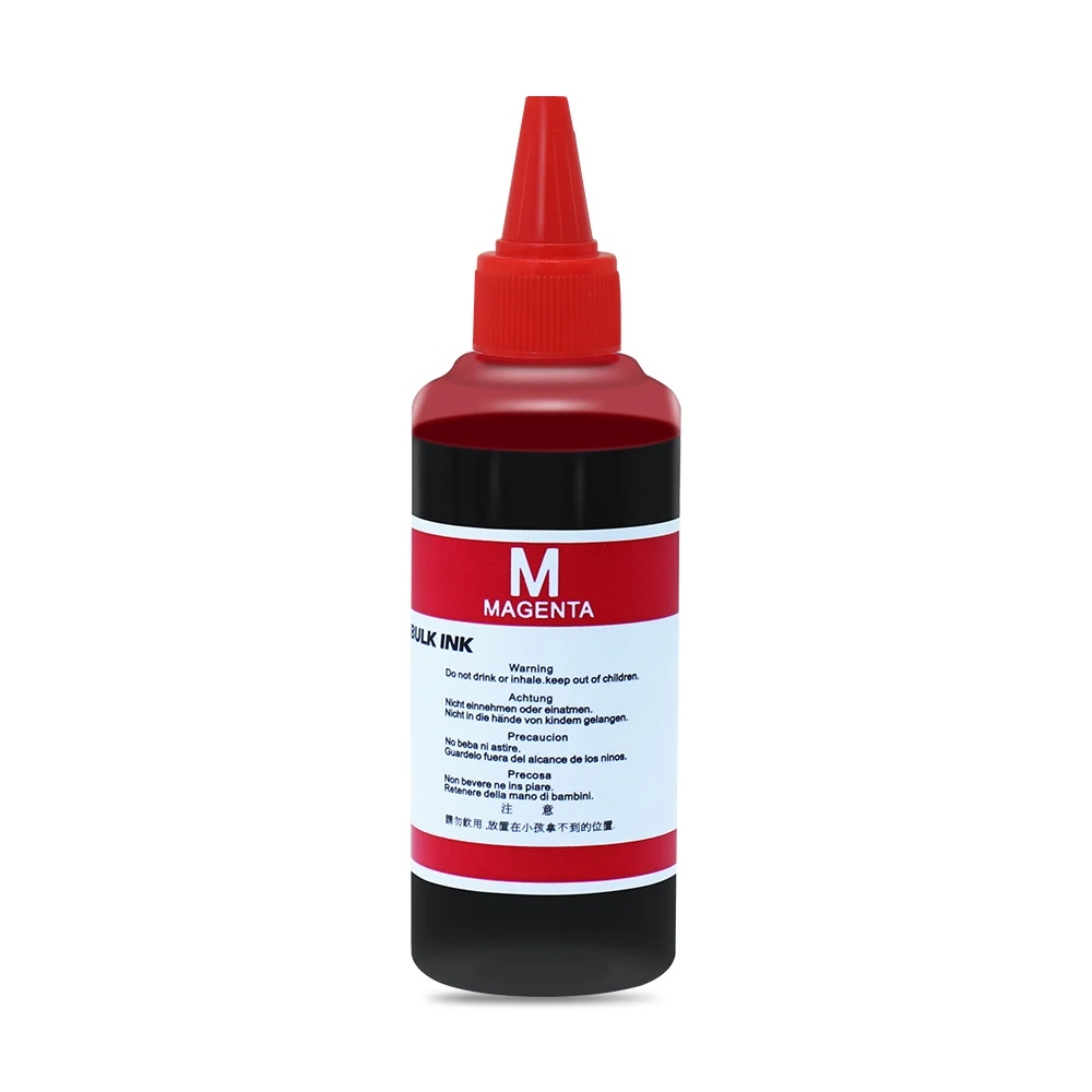 Kit de recharge d\'encre pour imprimante à jet d\'encre, 100ml, universel, pour HP, Canon, Epson, CISS