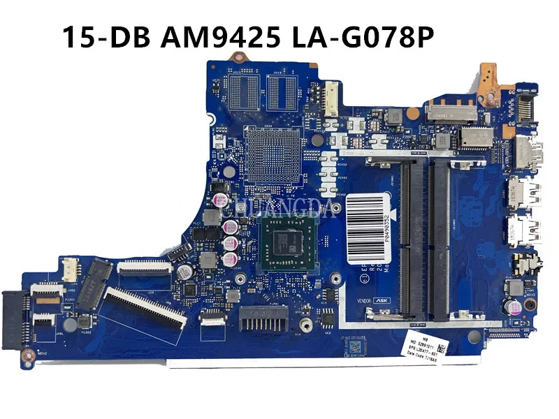 L20477-601 L20477-001 For HP Pavilion 15-DB AM9425 Laptop Motherboard LA-G078P DDR4