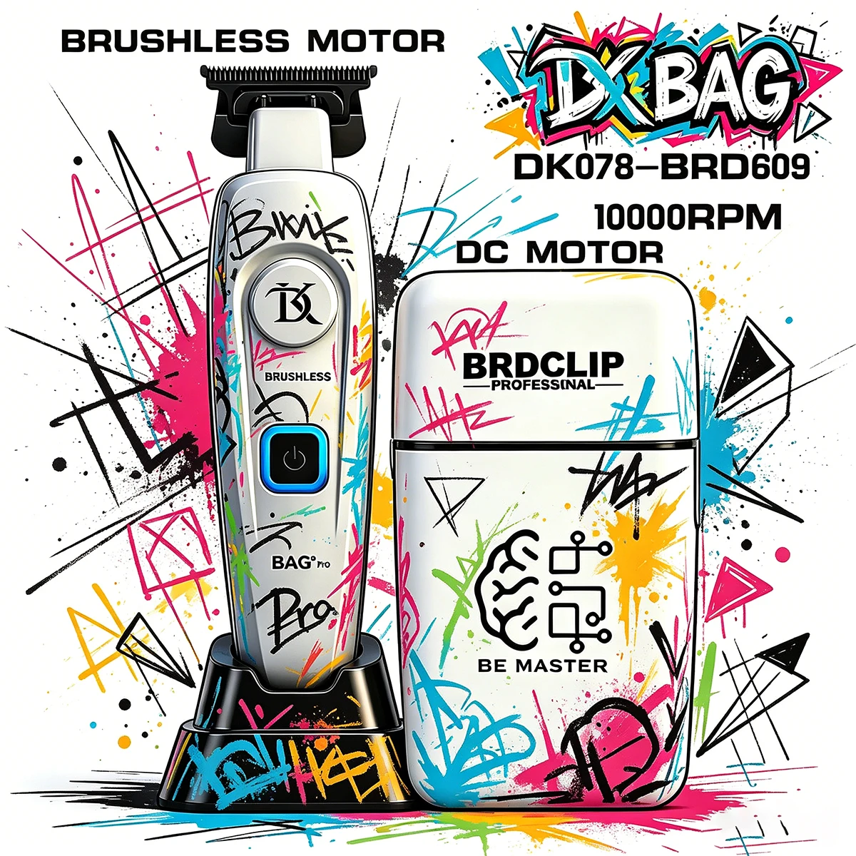 dk078-electric-hair-clipper-white-all-metal-body-professional-brushless-motor-barber-base-trimmer-609-shaver-dc-motor-10000rpm