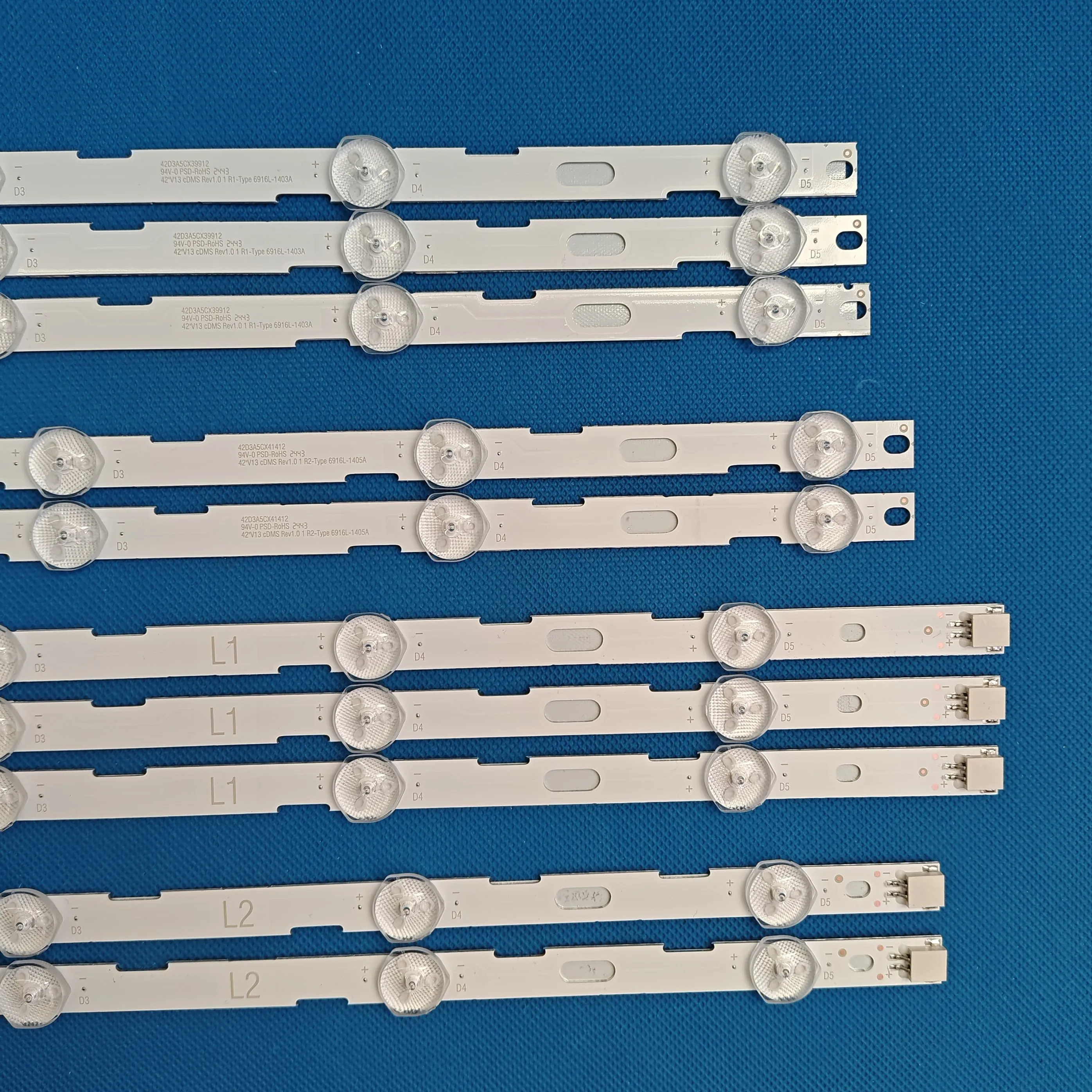 10 PCS tira retroiluminação LED para 42LN5300 42LN5204 42LN5200 AGF78379401 42 "V13 6916L-1402A 1403A 1404A 1405A LC420DUE SF R5