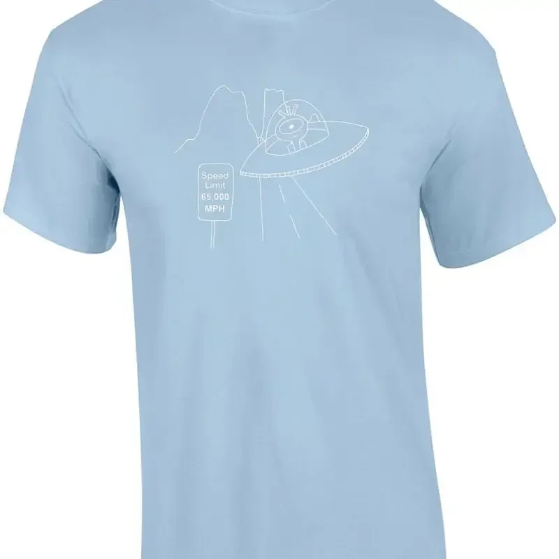 Alien Spaceship 65 000 MPH funny UFO t shirt