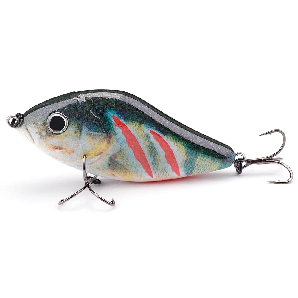 GOBASS Slider Jerkbait 6 cm/8 cm/10 cm Langsam sinkender Moschus Wobbler Pike VIB Harter Köder Kurbelköder Kunststoff Angelköder Pesca Leurre