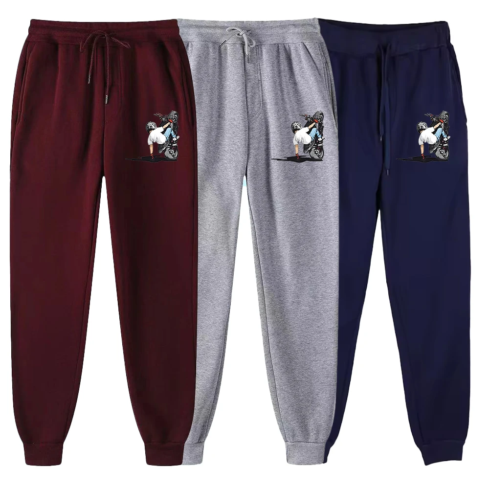 Men's printed jogging pants, casual sports pants, running and fitness training pants, sportswear