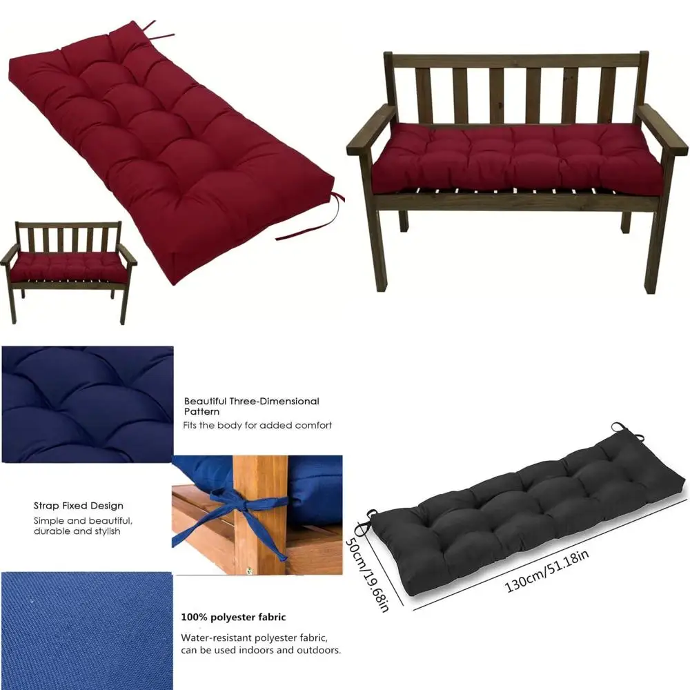

weather-resistant outdoor cushion for benches, swings, and patio loungers
