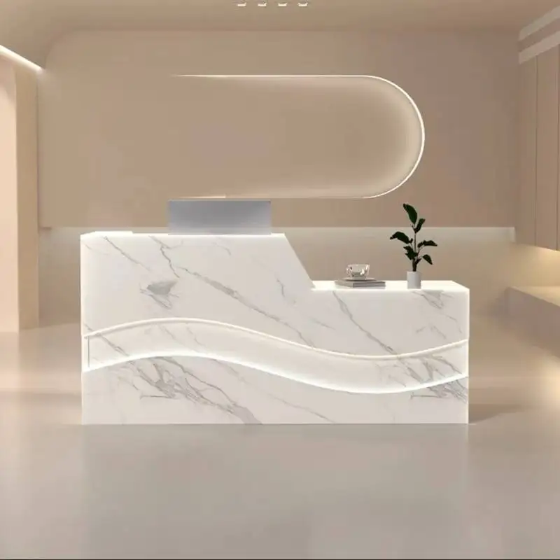مكاتب الاستقبال لعيادة التخزين، تصميم الفنادق الفاخرة، مكاتب الاستقبال الحديثة، أثاث المطاعم الكلاسيكي Biurko Do Recepzion