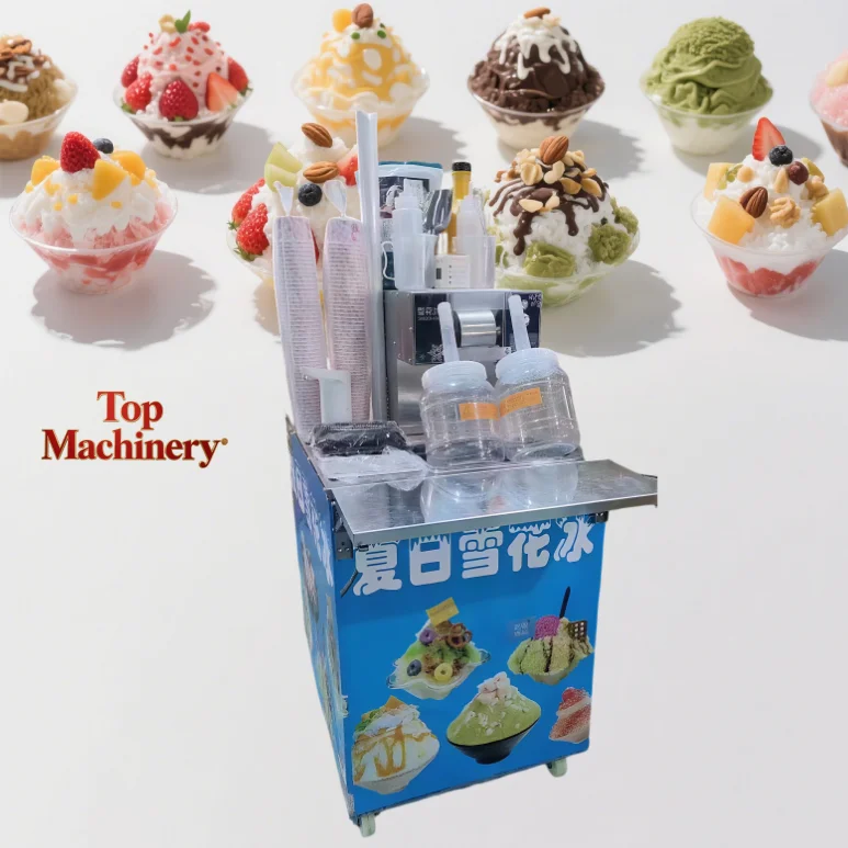 

Портативная тележка для машины для снега и льда с компрессором Gree, автоматический бритый льдогенератор для пищевых грузовиков, общественного питания