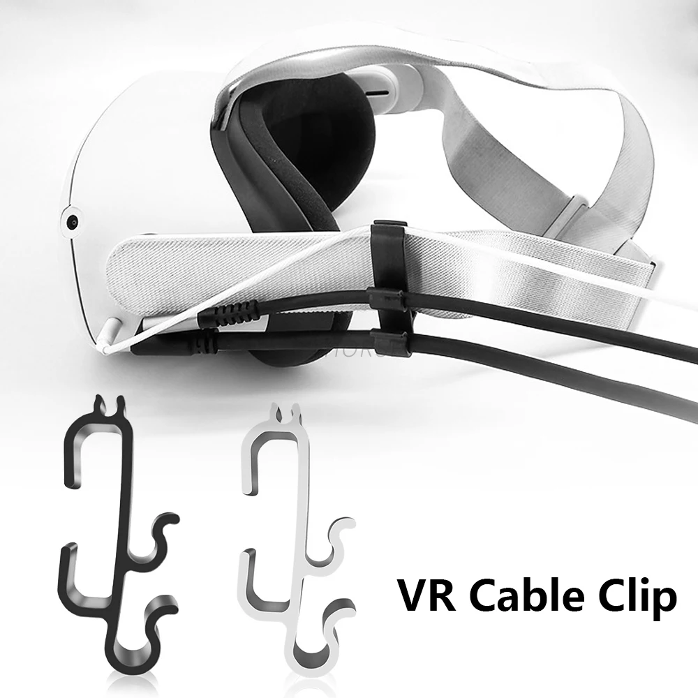 Hebilla de abrazadera de Cable VR, fijador de Cable de datos, Clip para Oculus Quest 2/Quest 3/Pico 3/Pico 4, enlace estándar, accesorios de correa para auriculares VR