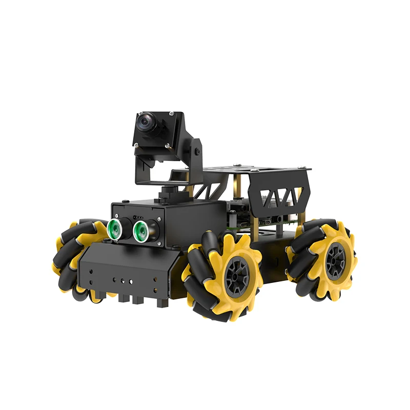 4WD TurboPi Mecanum Wheel Motor Robot Car for Raspberry Pi Robot DIY Kit 4B 4GB Camera Open Source AI Python Car for Starters