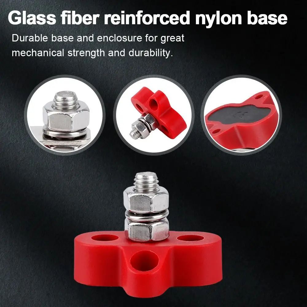 محطة كتلة بطارية الطاقة مسمار تقاطع للسيارة ، شاحنة ، RV ، قارب ، M6 ، M8 ، الثقيلة ، مسمار توزيع الطاقة #4