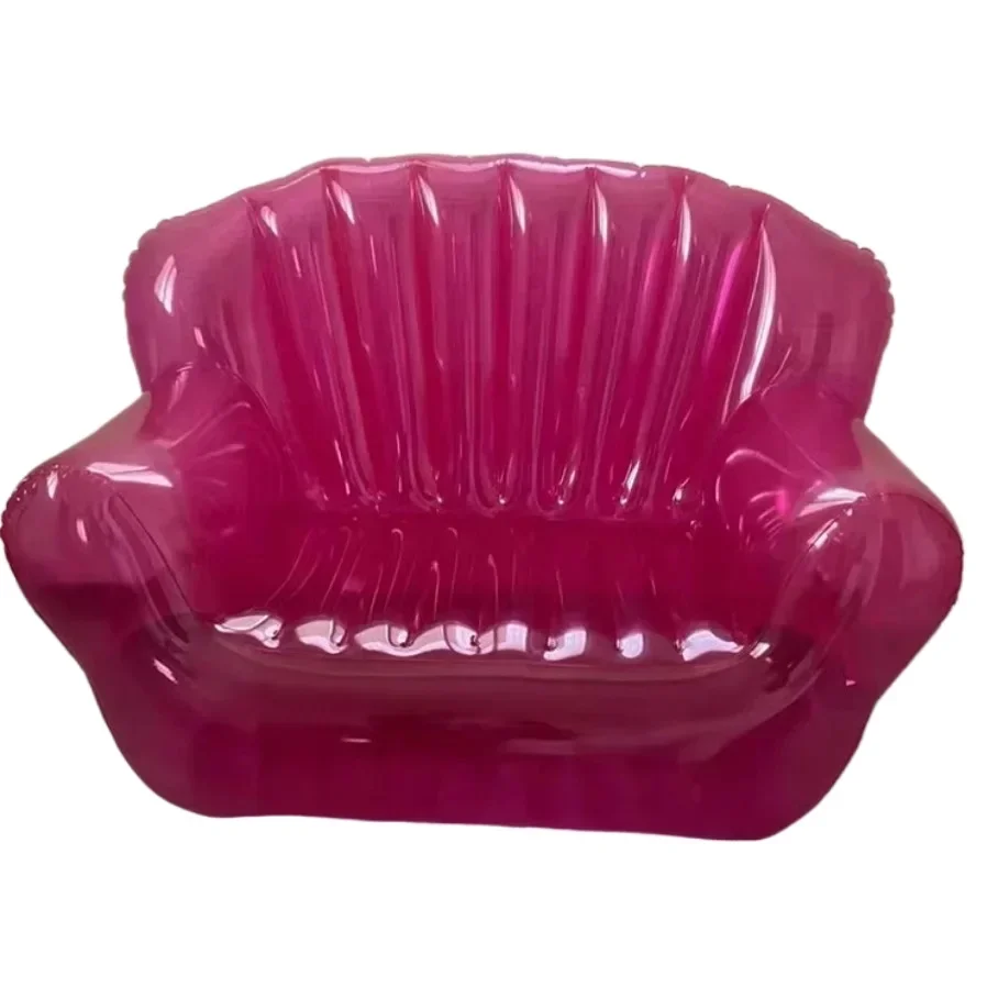 

Double Inflatable Sofa Transparent Couch Household Outdoor Portable Comfortable Soft Chair
