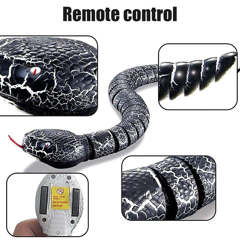 Remote Control Snake Pet Interactive Toy 16 Inch Toy Snake Egg Shaped Infrared Controller Prank Toy Ideal Gift for Kids Adults