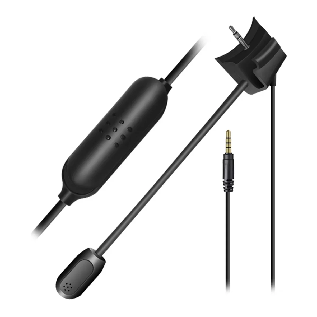 【~ New A88T】Replacement Game Mic 3.5mm Plug Detachable Gaming Boom Microphone Noise Cancelling Gaming Boom Mic for QC35 QC45