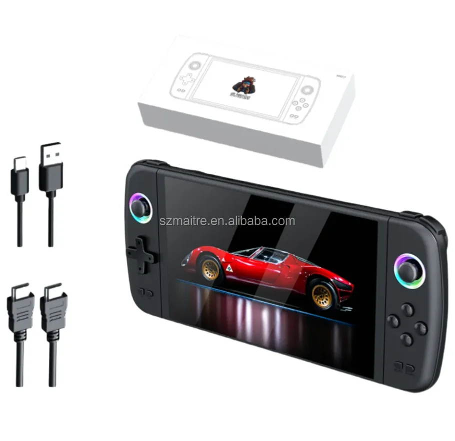 

M27 Handheld Game Consoles 7 Inch Large Screen Linux System 4000mAh RGB Light 3D Games Retro Video Game Consoles