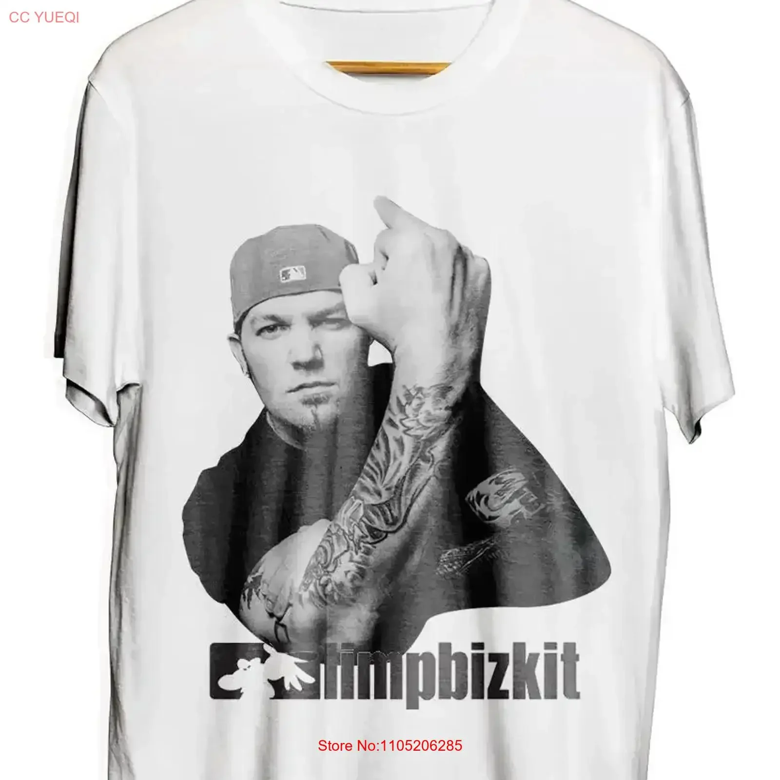 Camiseta Limp Bizkit Fred Durst S 234XL White shirt FN677 vintage Washed fashion Slightly Breathable Comfortable Versatile
