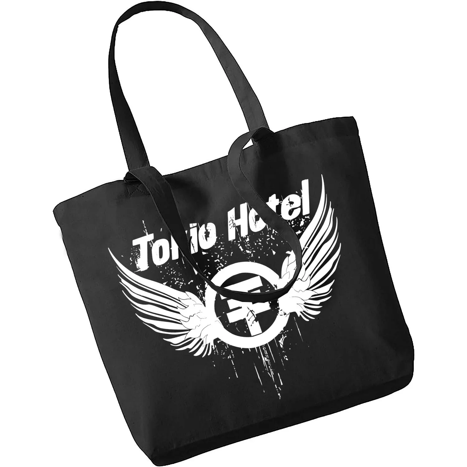 Ladies Shopping Bag Tokio Hotel Group Rock Music Y2K Aesthetic Handbag Harajuku Style Bag Student Tote Bag Storage Bags