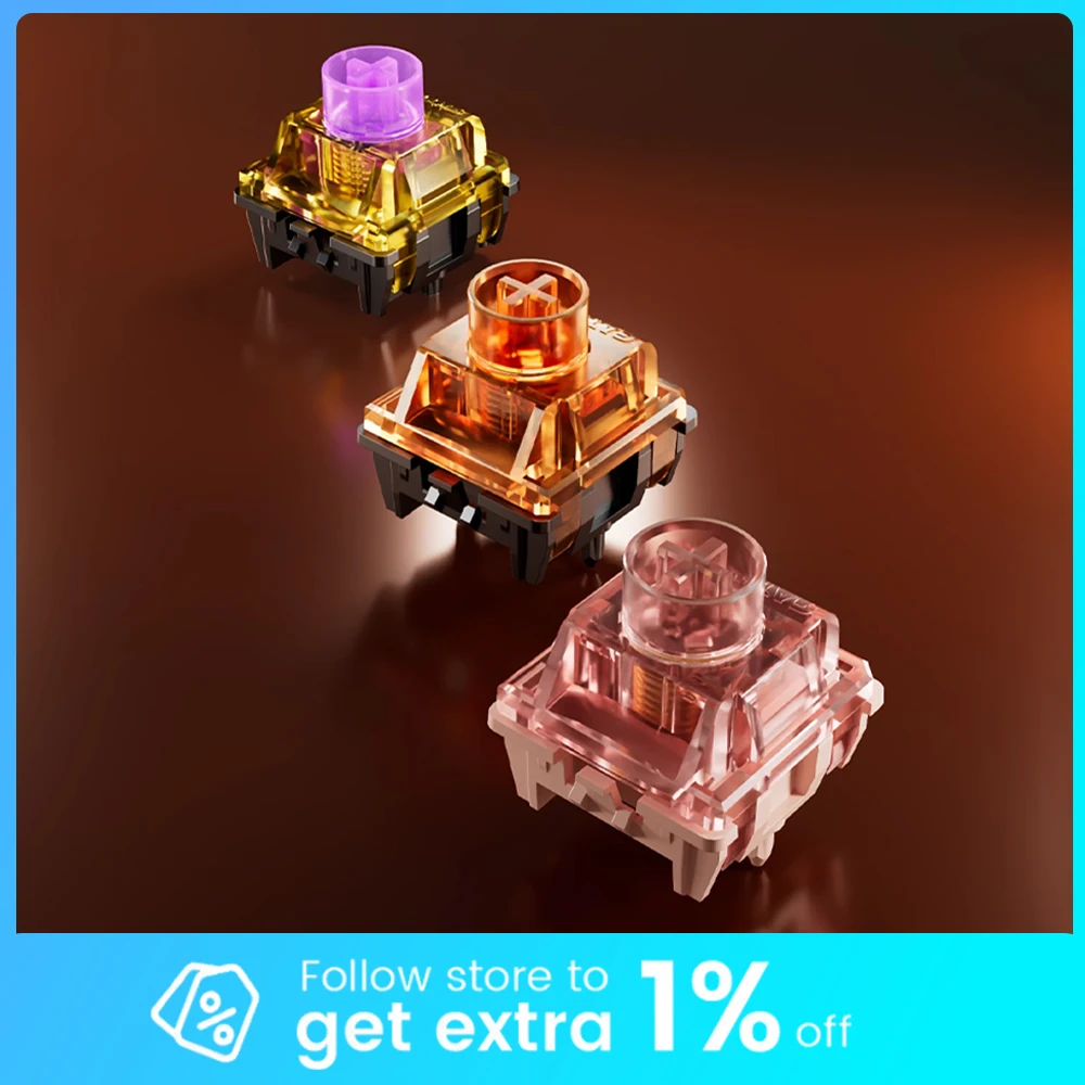 

GATERON Spark Magnetic Switch Split Structure Triggers Stable Dual Sealed HIFI Sound Keyboard Switch Custom Keyboard Accessories