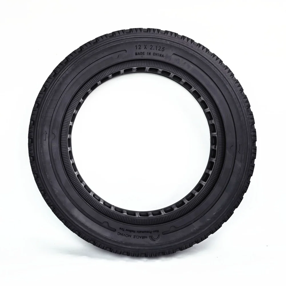 /12x2.125 /Off /Road Hollow Tire Puncture Proof Rubber For Electric Bike Scooter 57-203 High Load Bearing Outdoor Sports Parts