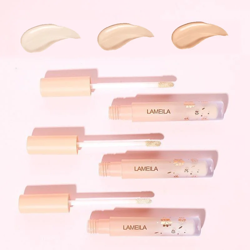 오래 지속되는 얼굴 컨실러 커버, 다크 서클 여드름 모공 액체 컨실러, 오일 컨트롤 쉐이딩 하이라이터, 얼굴 메이크업 화장품