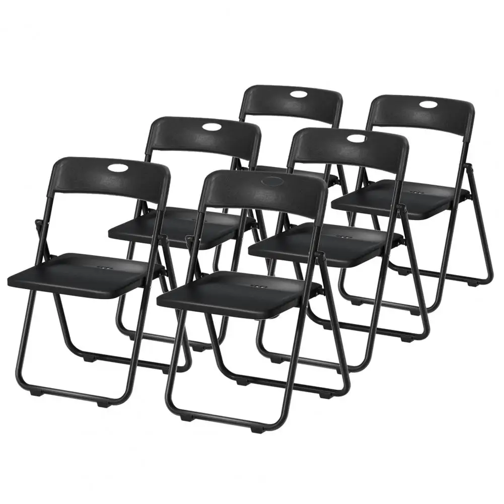 

6Pcs Folding Chairs Set – Portable Outdoor Camping Chairs, Lightweight Foldable Plastic Seats for Picnic, Event, Travel