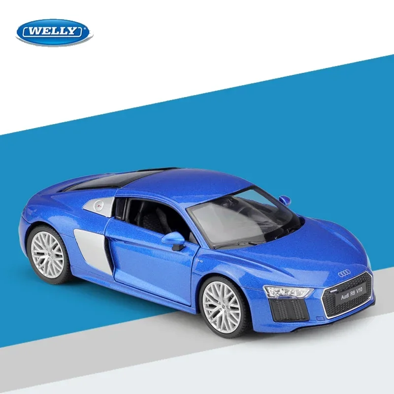 

Welly 1:24 Audi 2016 R8 V10 Alloy Model - Ideal Children's Toy and Collectible Gift