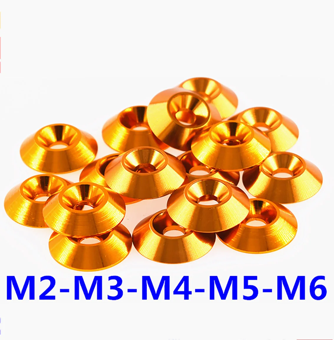 

M2 M2.5 M3 M3.5 M4 M5 M6 Brass Countersunk Umbrella Head Conical Washer Cone Flat Gasket DIY Parts