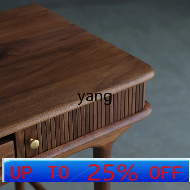 

LMM simple light luxury computer desk expression solid wood study furniture