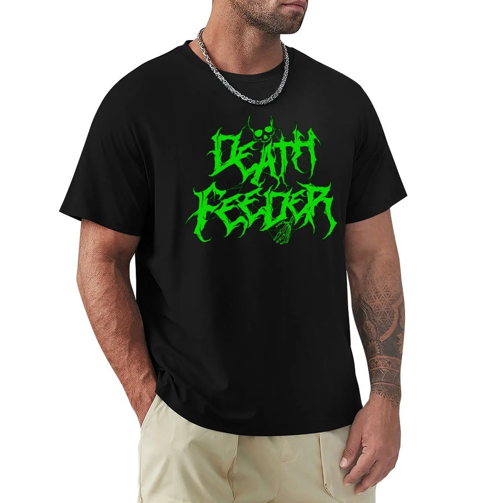 

Death Feeder Slime Logo T-Shirt oversized t shirt summer top cute clothes clothes for men