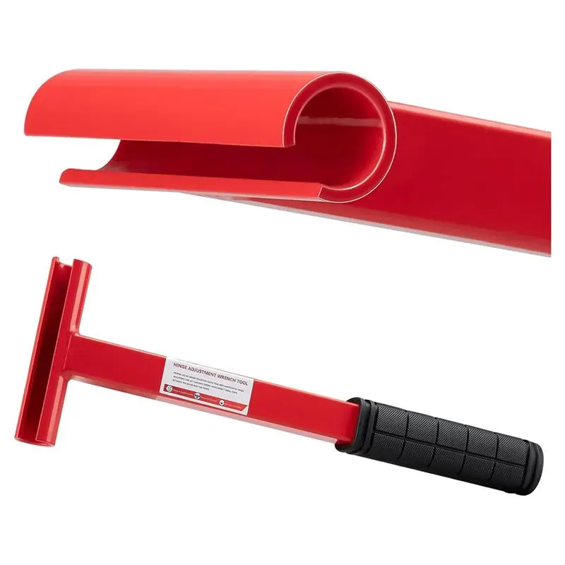 abah-ドアヒンジ調整ツール-ロングハンドルヒンジベンダーレンチ。134ゲージ、業務用ドアヒンジレンチ、ゴムグリップ付き。