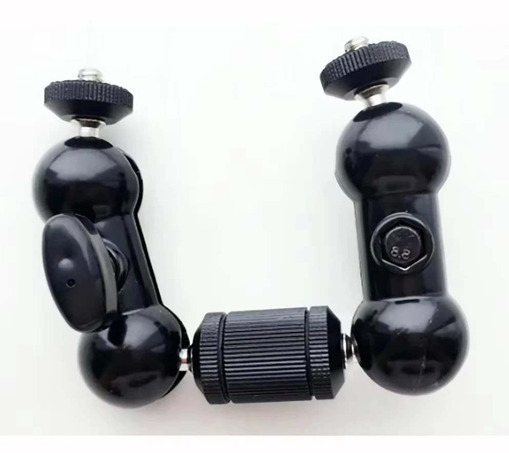 Aluminium 360 °   Adaptateur 1/4 ", support de bras magique articulé pour trépied de moniteur de caméra, adaptateur 1/4-20, unité d'adaptateur 1/4