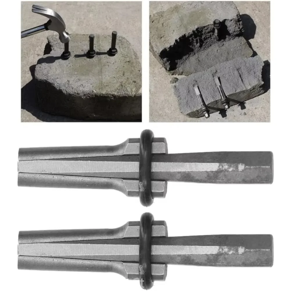 Bild 3: Rock Splitter Wedge mit hoher Härte, SDS-Bohrer, Stein-Spaltkeile für schwere Stein-Spaltwerkzeuge