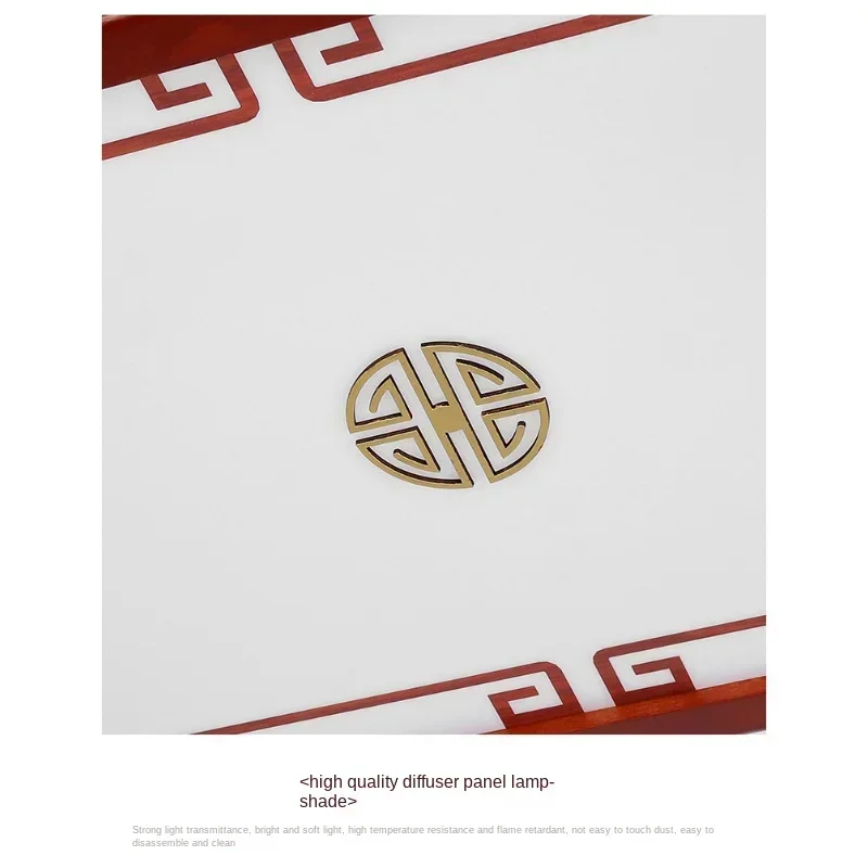 

Modern Chinese Style Solid Wood LED Ceiling Lamp Antique Atmosphere for Home Living Room Dining Study Bedroom