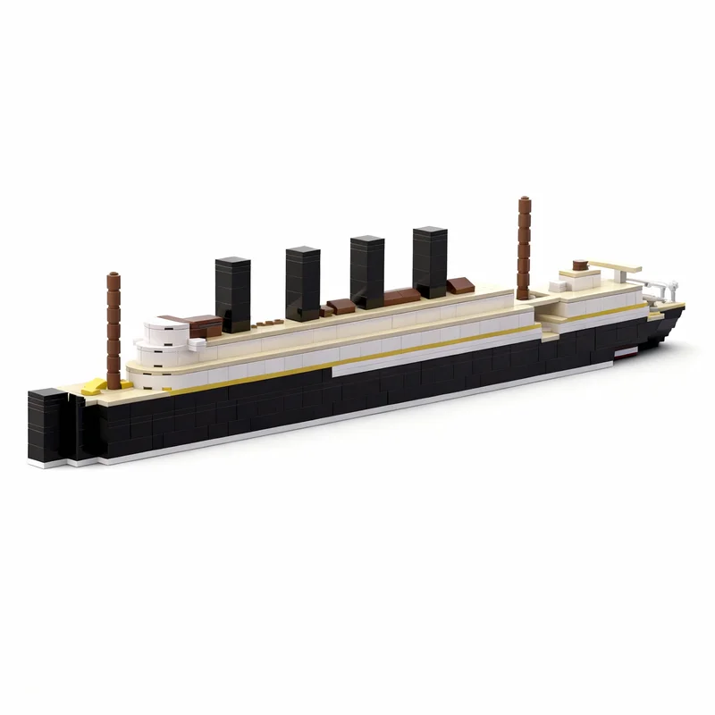 Bloques de Construcción MOC RMS Lusitania, 578 Piezas, Juguete de Construcción, Regalos de Navidad, Idea Creativa DIY, Educación, Cumpleaños