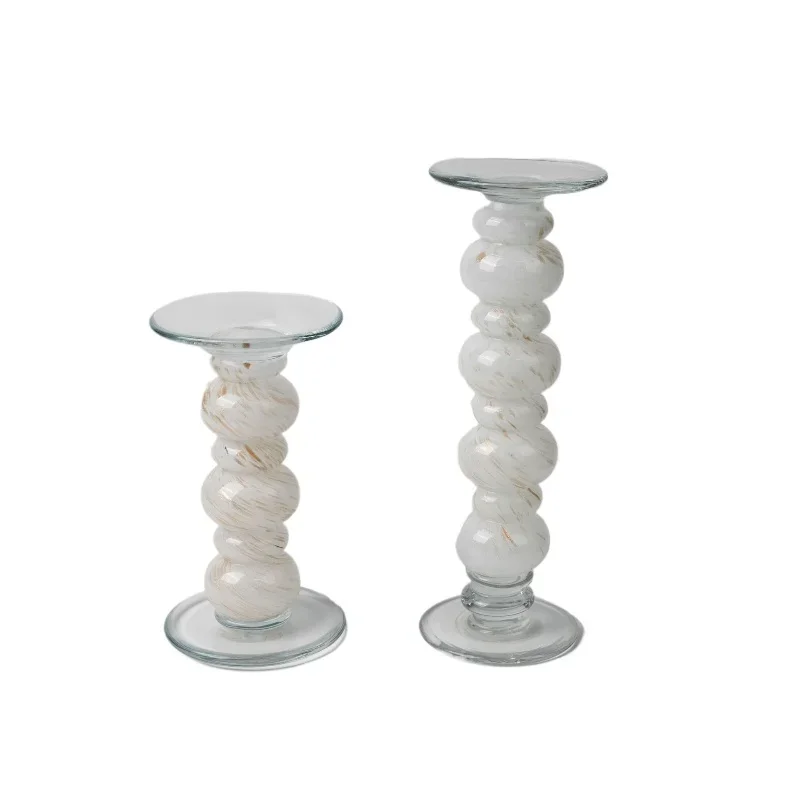 

Aesthetic French medieval handmade glazed candle holder retro art home decoration model room soft decoration ornament