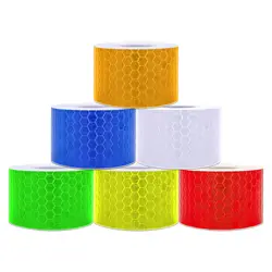 Solid Color Reflective Stickers Personality Waterproof Car Class Modification Warning Signs Highlighting Safety Reflective Strip