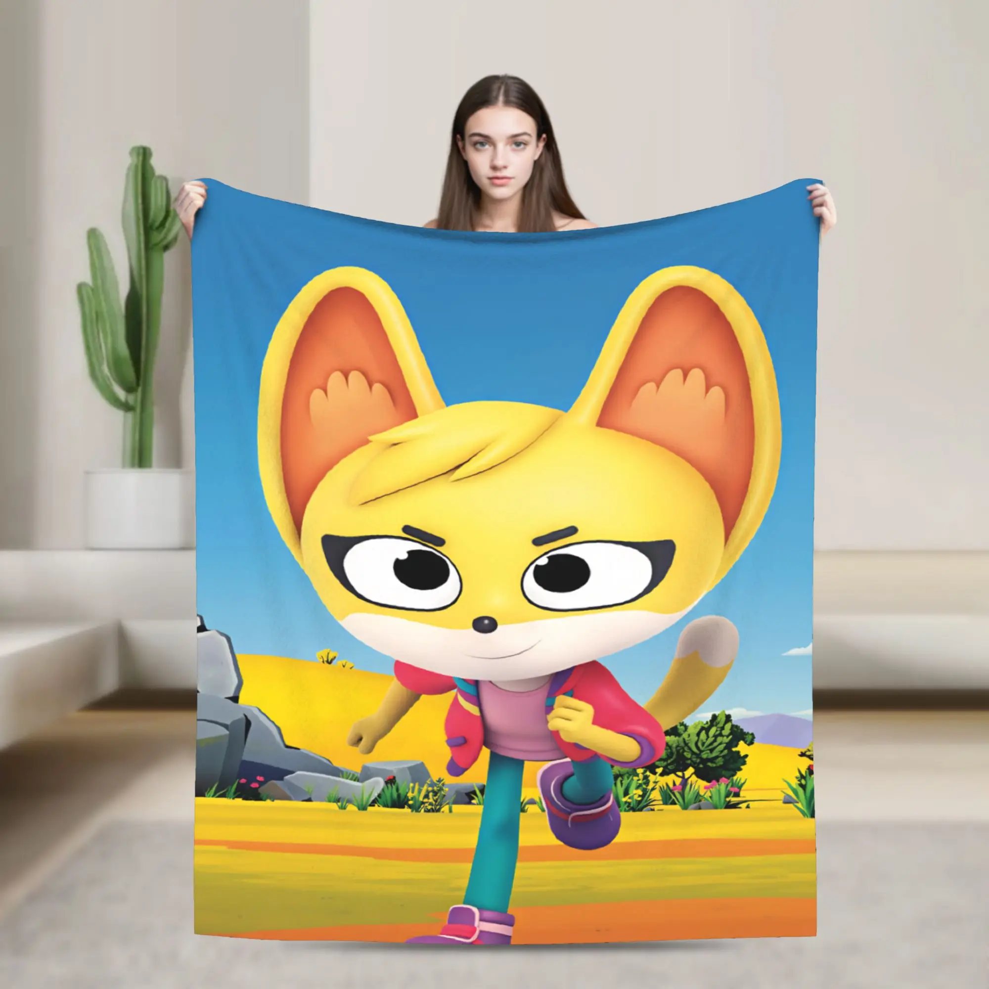 The Creature Cases Cartoon Animation Television Throw Blanket Warm Graphic Blanket For Outdoor Flannel Bedspread Bed Cover