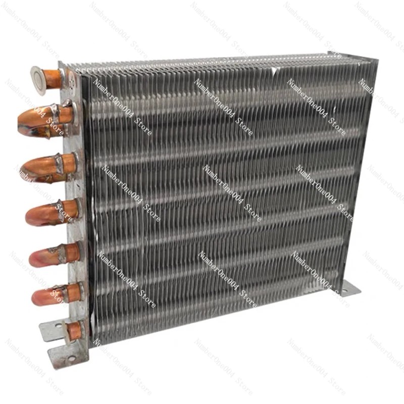 

Freezer condenser Air-cooled water-cooled aluminum fin condenser Copper tube radiator fin heat exchanger without shell