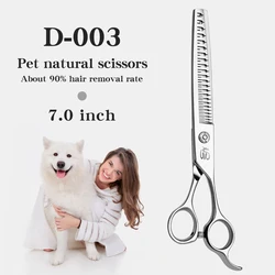 Natural Scissors for Pet Grooming, Natural and Traceless Haircuts for Thinning Fish Bones, Exclusively for Pet Grooming Shops